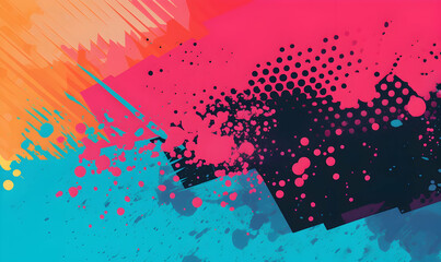 abstract grunge with colorful design illustration background