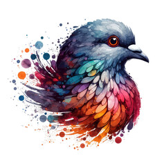 Obraz premium Isolated Bird on a Clear PNG Canvas, Generative AI