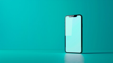 blank smartphone screen for advertising