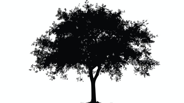 Cutout tree for use as a raw material for editing 