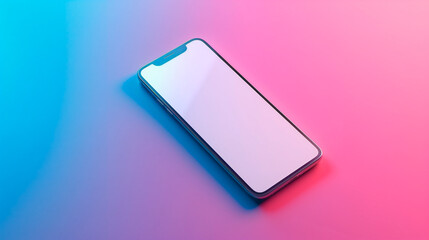 blank smartphone screen for advertising