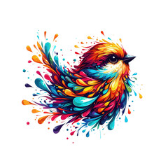 Obraz premium Isolated Bird on a Clear PNG Canvas, Generative AI