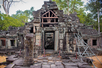 Naklejka premium The ruin temple of Banteay Kdei in Siem Reap, Cambodia