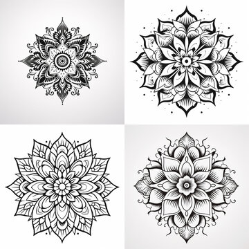 Mandala flower tattoo idea
