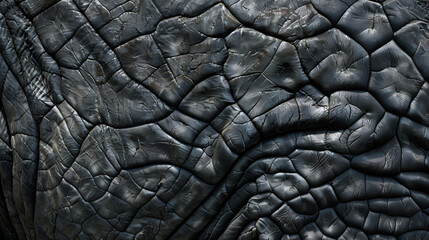 Elephant wrinkled leather skin pattern close-up abstract safari theme and metaphore for not caring,rhinoceros skin texture, detail of a wild animal skin
 - obrazy, fototapety, plakaty