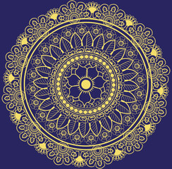 This is simple and vector mandala design and it is editable.