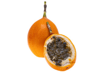 orange passion fruit isolated