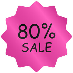 80 percent discount sale