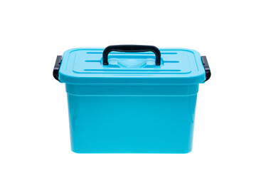 plastic box with handle isolated
