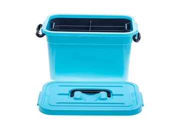 plastic box with handle isolated