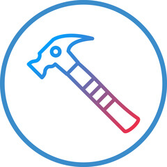 Vector Design Hammer Icon Style