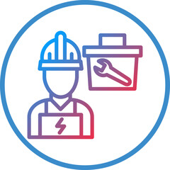 Obraz premium Vector Design Electrician Service Icon Style