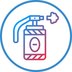 Vector Design Tear Gas Icon Style