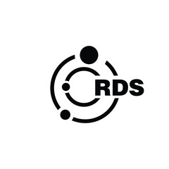RDS letter logo design on white background. RDS logo. RDS creative initials letter Monogram logo icon concept. RDS letter design - obrazy, fototapety, plakaty