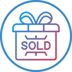 Vector Design Sold Out Icon Style