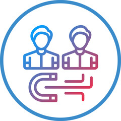 Vector Design Lead Generation Icon Style