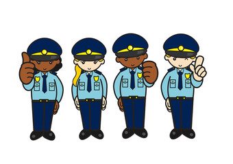 外国人警察官チーム