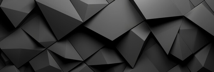 Obraz premium geometric 3d design technology background for website banner in dark