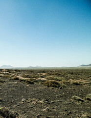 Desert landscape, Lanzarotte , Canary Islands.