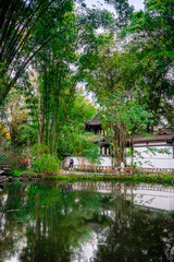 Fototapeta na wymiar Du Fu Thatched Cottage Park, Chengdu, China