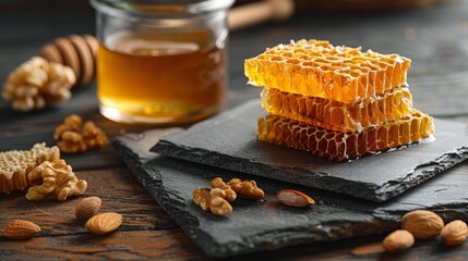 Close Up of Honey on Table