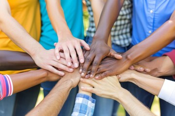 Unity in Diversity: Multicultural Hands Together