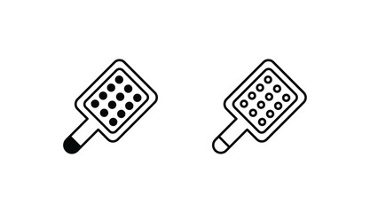 Hairbrush icon design with white background stock illustration