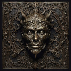 Horror Style Surrealist T-Shirt Vinly Movie Poster Cover Printable 3D Render