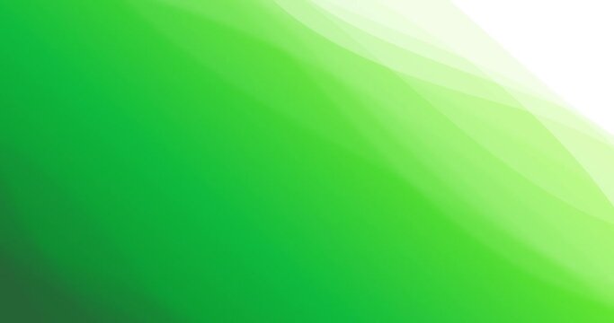 Abstract white curves wave animation on a bright green background. Suitable for opening title background. UHD 4K animation video 4096x2160