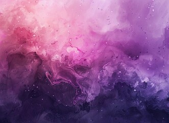 Premium Background. Painting with purple paint, paint application technique, stains, painting, soft watercolor. Luxury art for flyer, poster, notepad. - obrazy, fototapety, plakaty