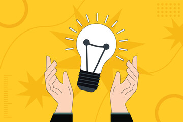 Business concept Creative process  Vector illustration  creative idea, notification,startup, brainstorming,
newsletter,opportunity, big idea, achievement. Creative concept cup troph envelope