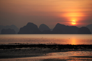 Sunset in Thailand