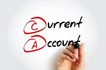 CA Current Account - records the value of exports and imports of both goods and services and...