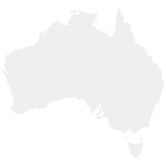 Outline map of Australia - obrazy, fototapety, plakaty