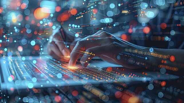 Discover the intricate process as AI crafts an article within a digital editor using advanced content creation tools.