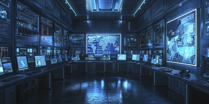 Utilizing machine learning for enhanced vigilance, a security operations center closely monitors financial transactions.