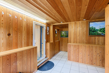 standard room interior apartment. room doors, renovation corridor lobby entrance hall
