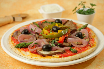 Vegetable pizza.