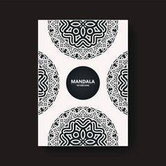 elegant white cover with mandala