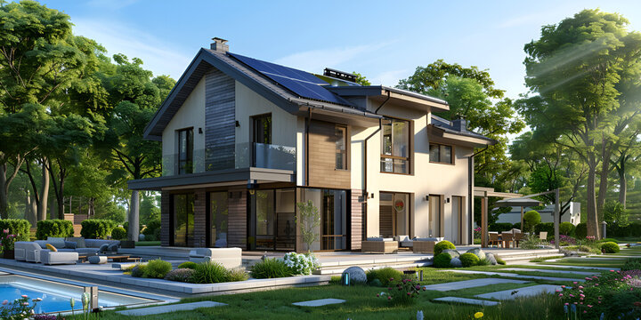 Modern A modern and luxurious dream house, ideal for various property business purposes, including house rental, buying and selling, and investment