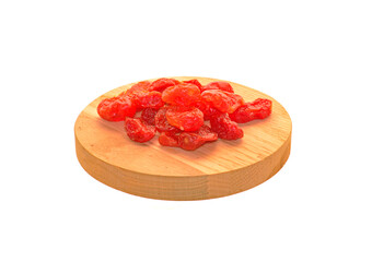 dried fruits isolated on white background
