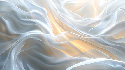 Fototapeta premium Sunlit Serenity: Layers infused with sunlight create a serene and uplifting atmosphere.