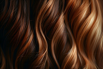 Fototapeta premium Background woman salon long beauty texture hair styling shiny fashion natural brown