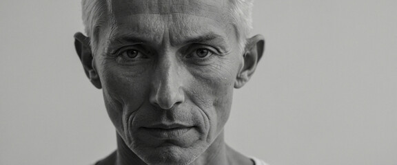 Obraz premium A man with grey hair