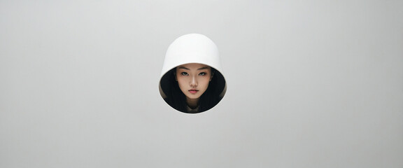 A woman's face