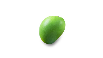 Green mango fruit isolated