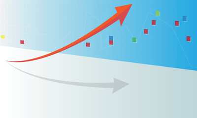 Fototapeta premium Concept of financial growth. Dashboard with the analysis of finance 