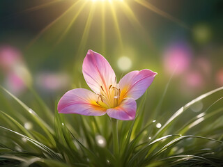 Fototapeta premium Bokeh photography of a flower