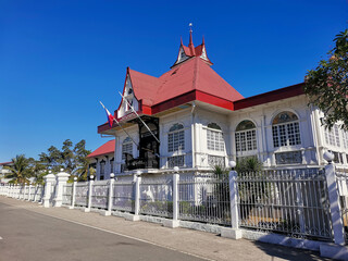 Kawit, Cavite, Philippines - The front facade of Emilio Aguinaldo Shrine, the former mansion of the...