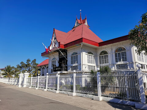 Kawit, Cavite, Philippines - The front facade of Emilio Aguinaldo Shrine, the former mansion of the 1st president of the Philippines.